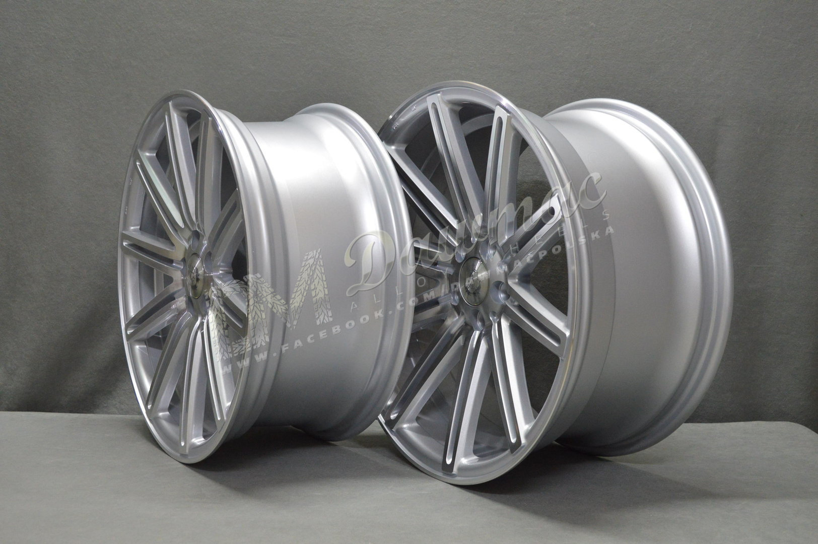 AXE EX15 18" 8J ET40 5x108-5x120 Silver & Polished - obrazek 4