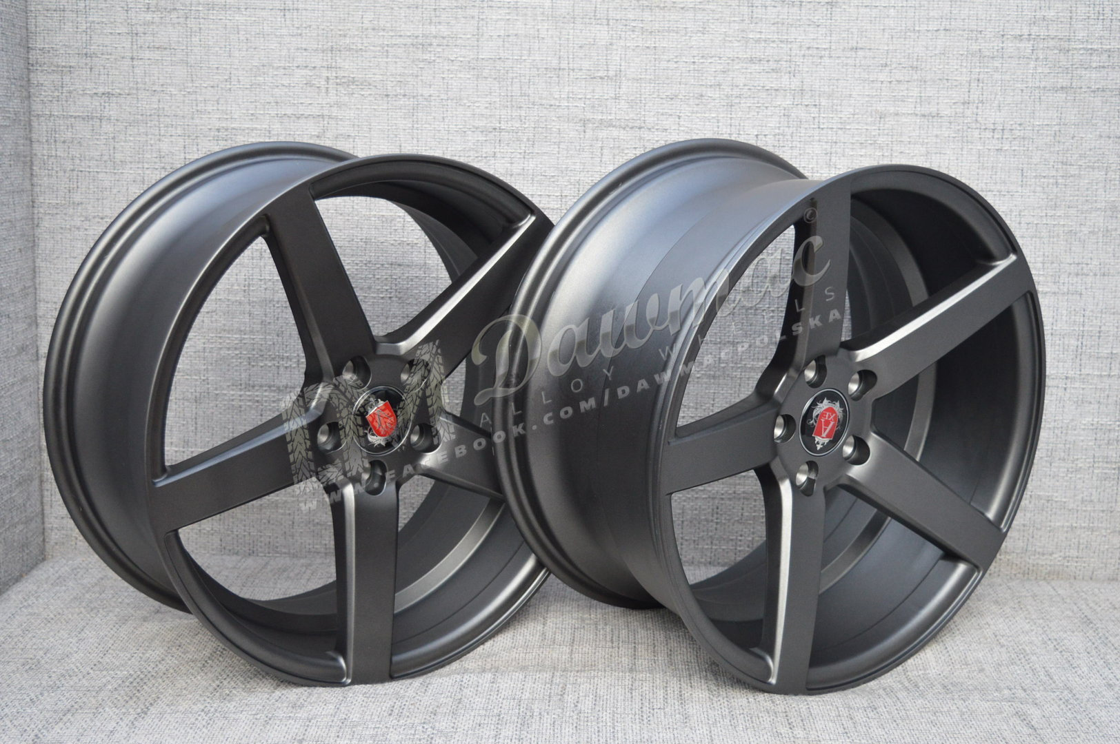 AXE EX18 20" 10,5J ET42 5x108-5x130 Satin Grey - obrazek 4