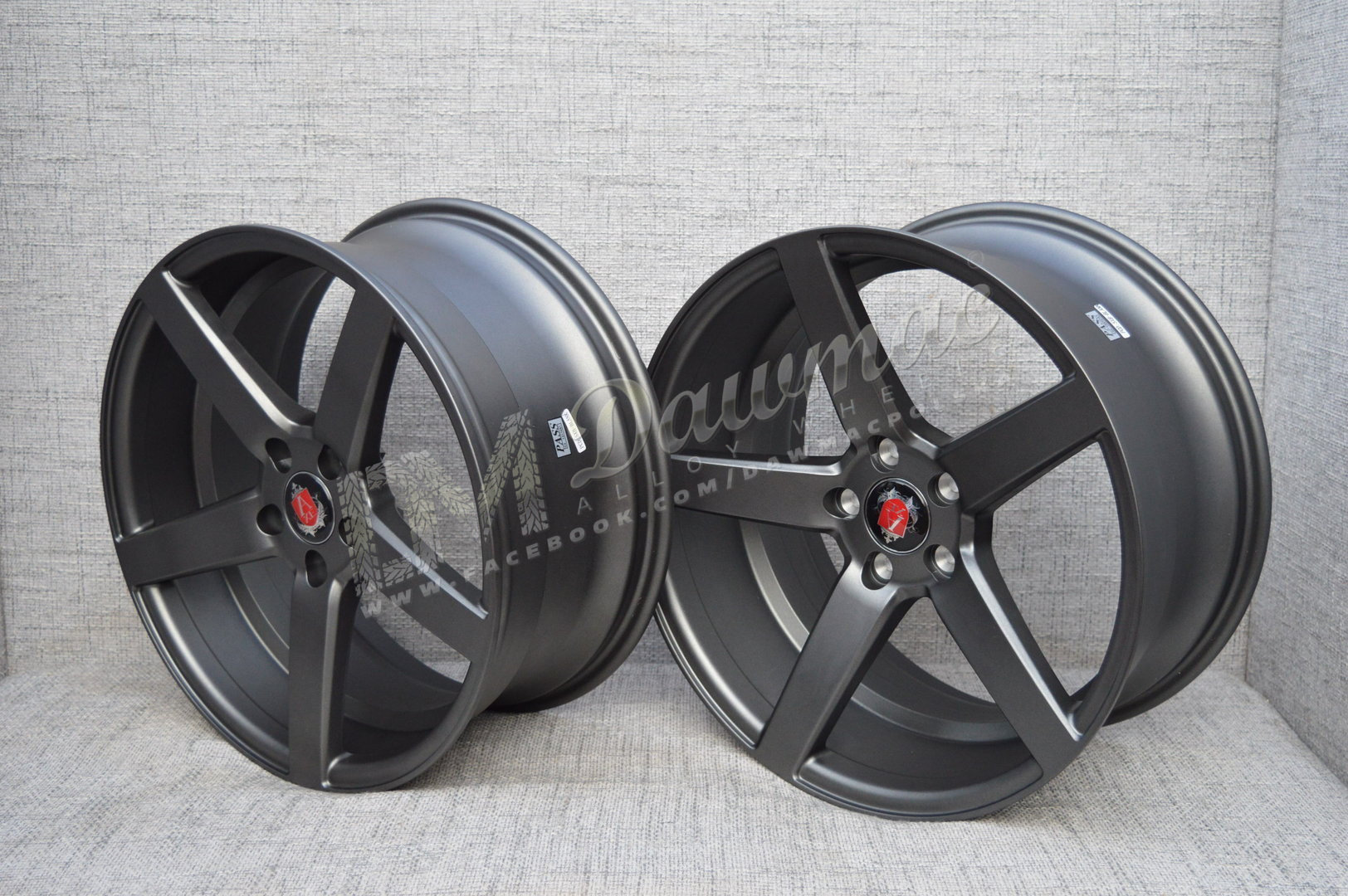 AXE EX18 20" 10,5J ET42 5x108-5x130 Satin Grey - obrazek 5