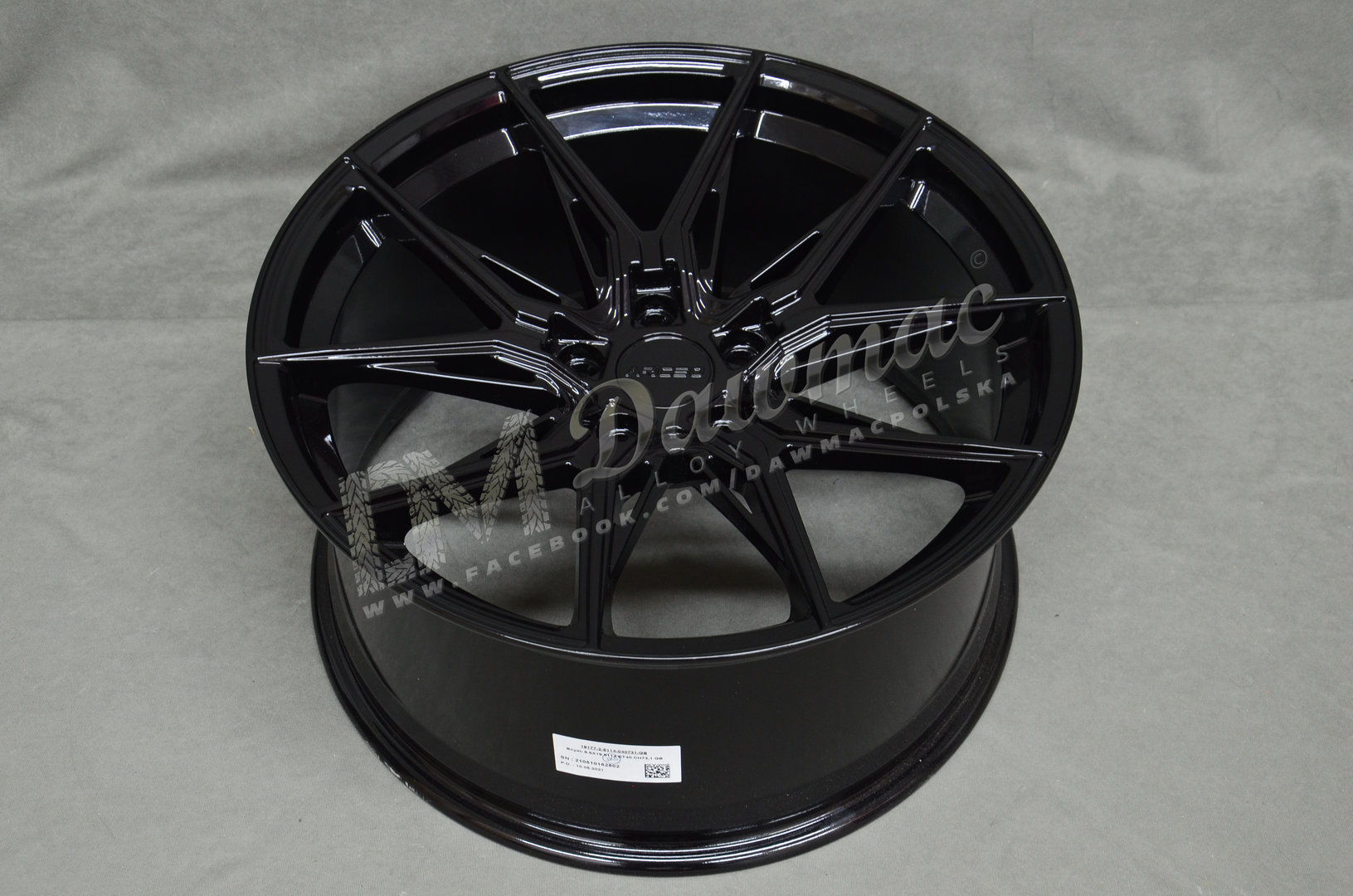 Arceo Marceille 19" 9,5J ET37 5x120 Glossy Black - obrazek 5