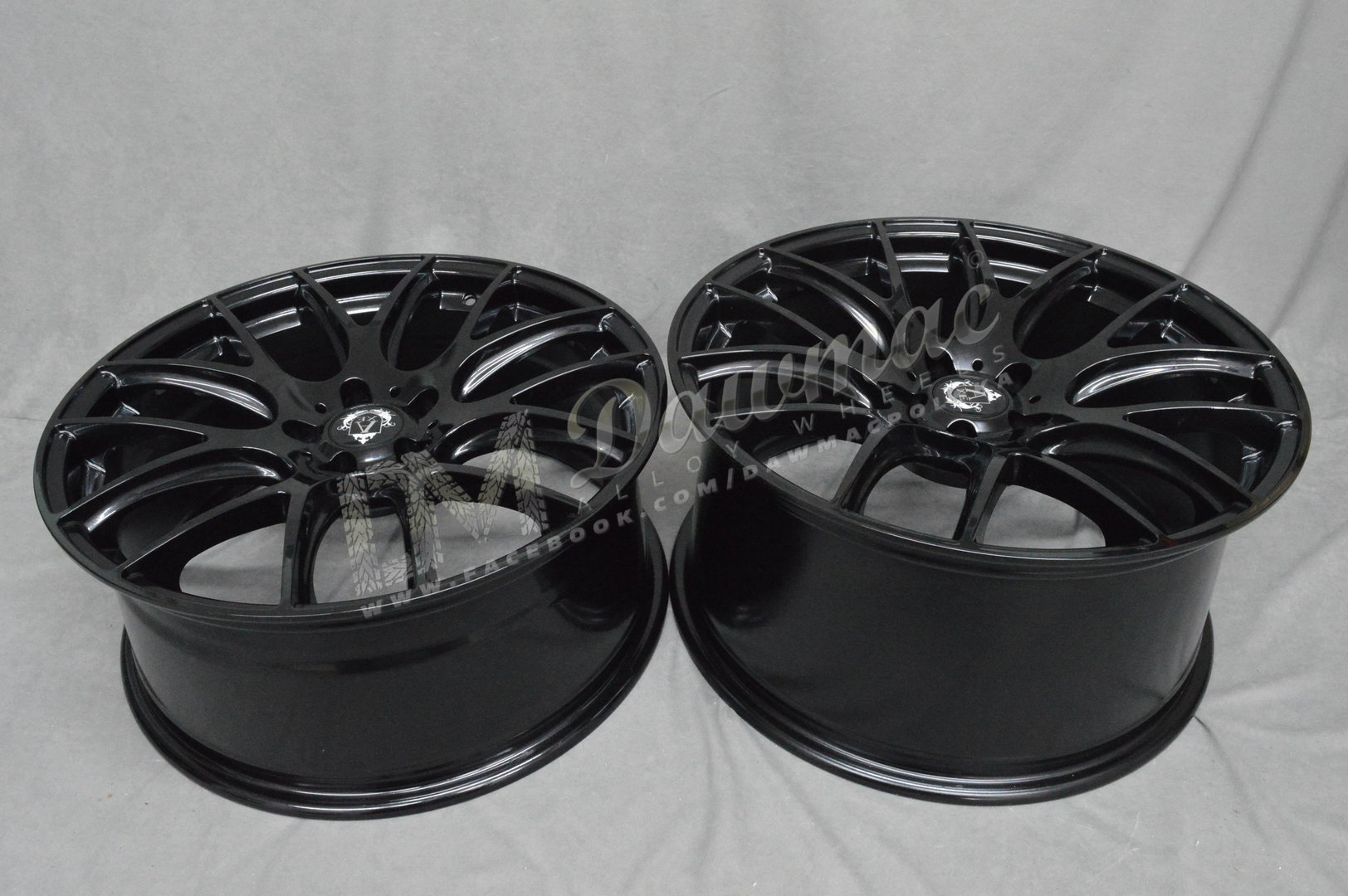 AXE CS 19" 8,5J ET40 5x108-5x120 Gloss Black - obrazek 6