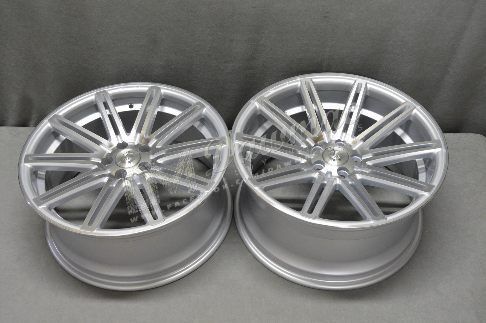 AXE EX15 18" 8J ET40 5x108-5x120 Silver & Polished - obrazek 6