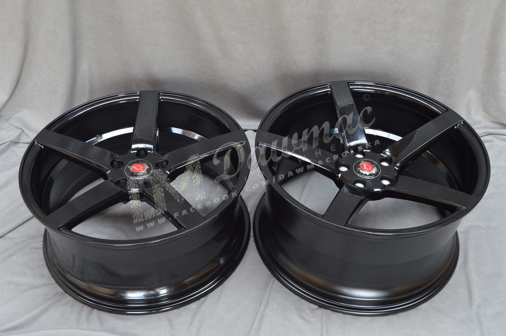 AXE EX18 20" 10,5J ET42 5x108-5x130 Gloss Black - obrazek 6