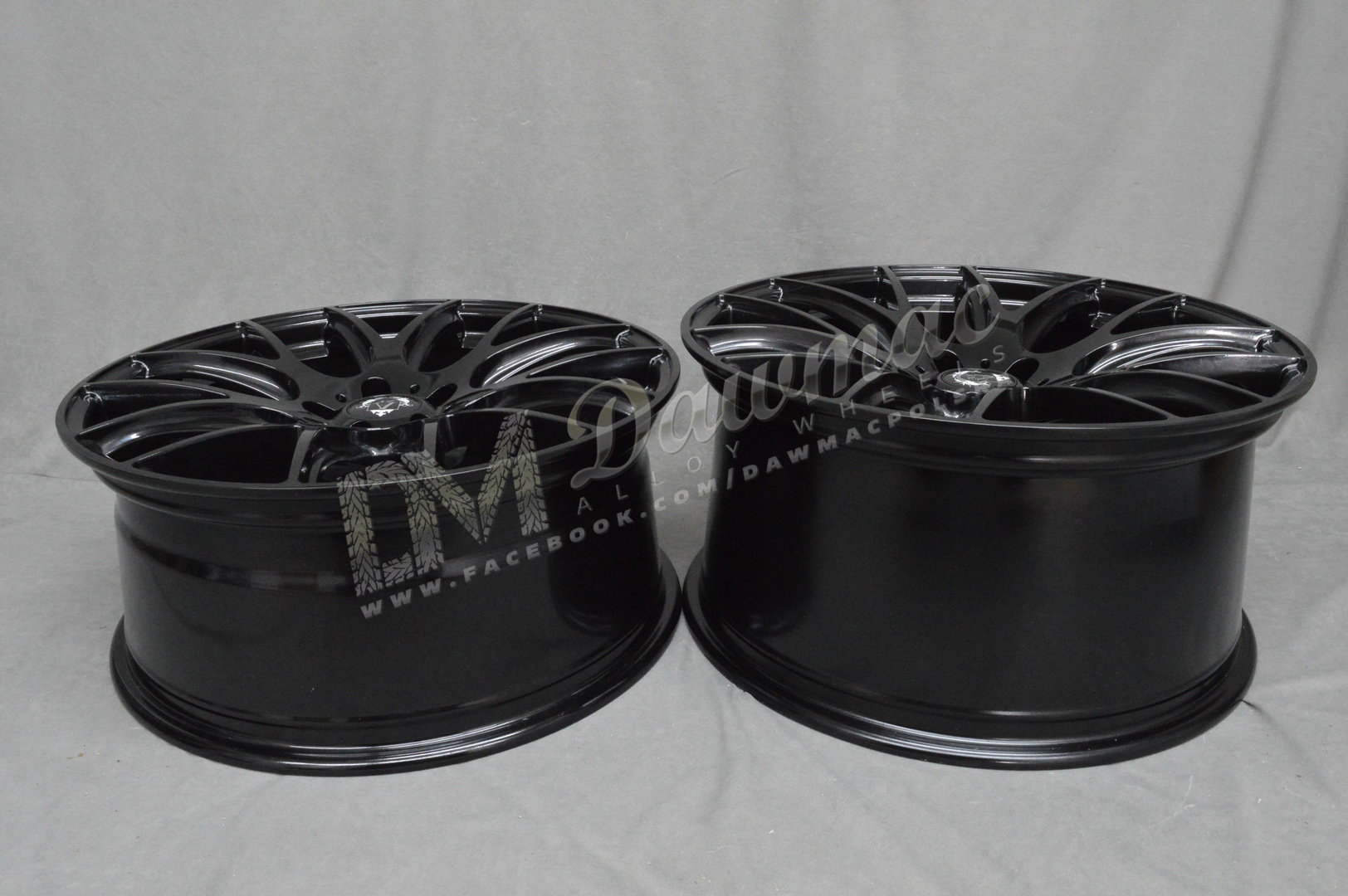 AXE CS 19" 9,5J ET40 5x108-5x120 Gloss Black - obrazek 7