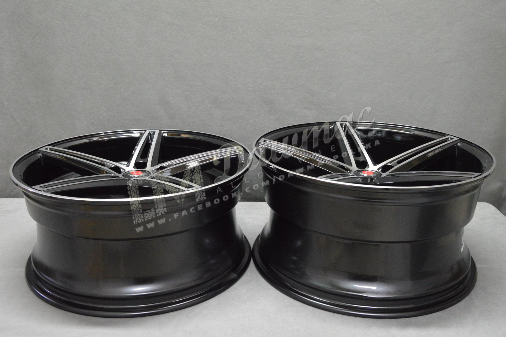 AXE EX14 19" 8,5J ET40 + 9,5J ET42 5x108-5x130 Black & Polished - obrazek 7