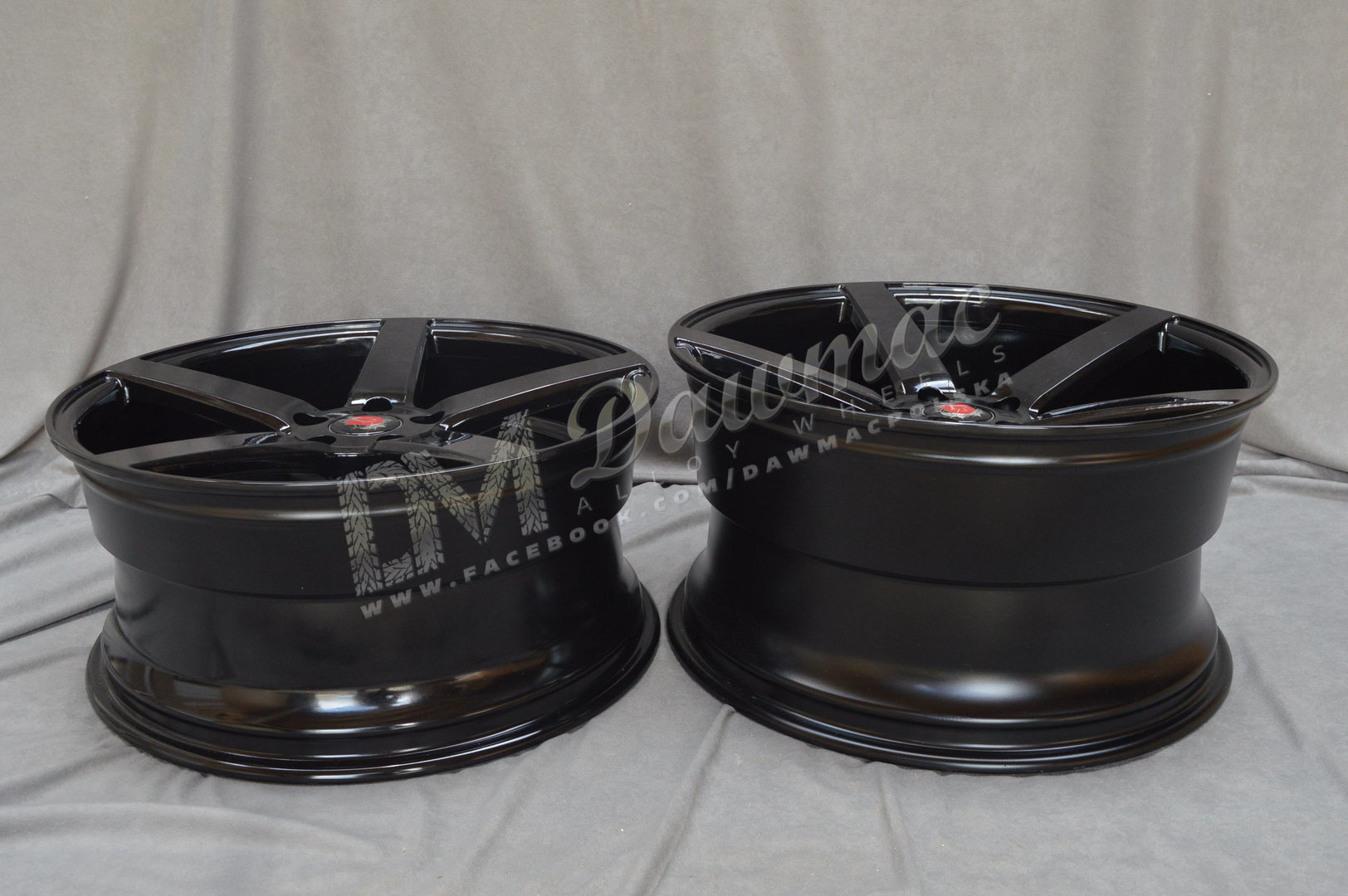 AXE EX18 19" 8,5J ET40 5x108-5x120 Gloss Black - obrazek 7