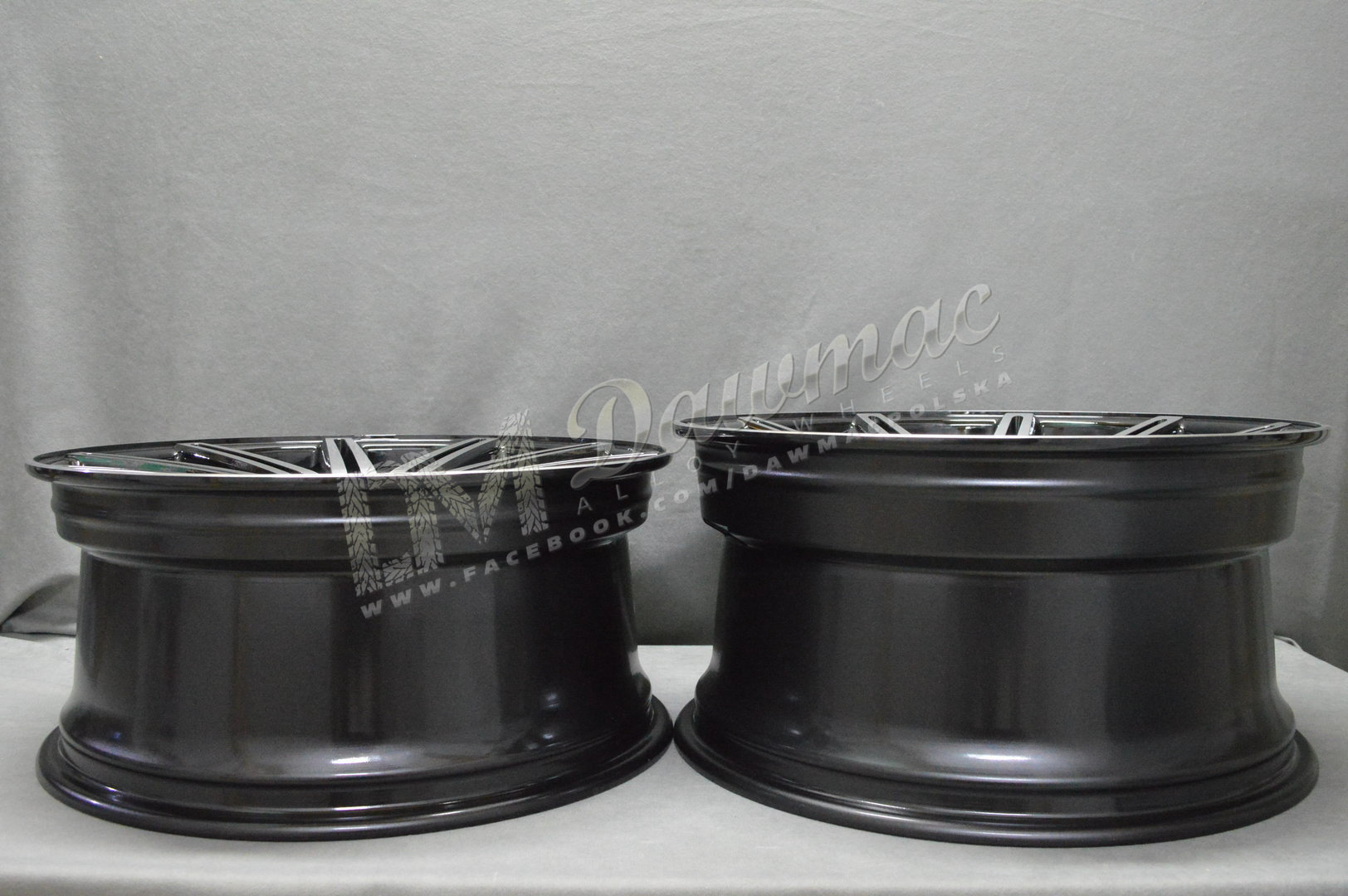 AXE EX15 20" 9J ET40 + 10,5J ET42 5x108-5x120 Black & Polished - obrazek 9