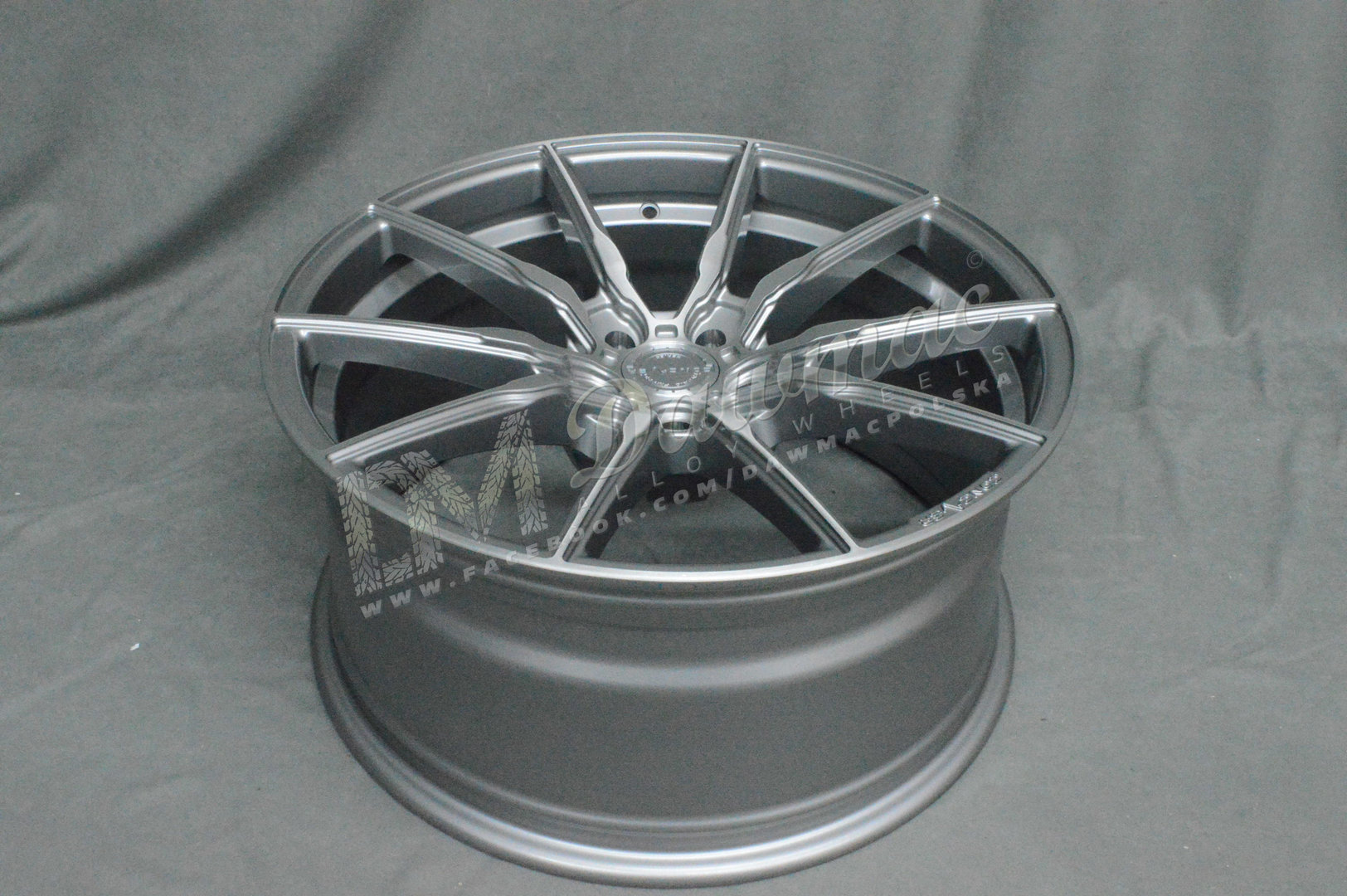 Concaver CVR4 21" 9.5J ET0-ET58 + 11.5J ET17-ET59 BLANK Brushed Titanium - obrazek 5