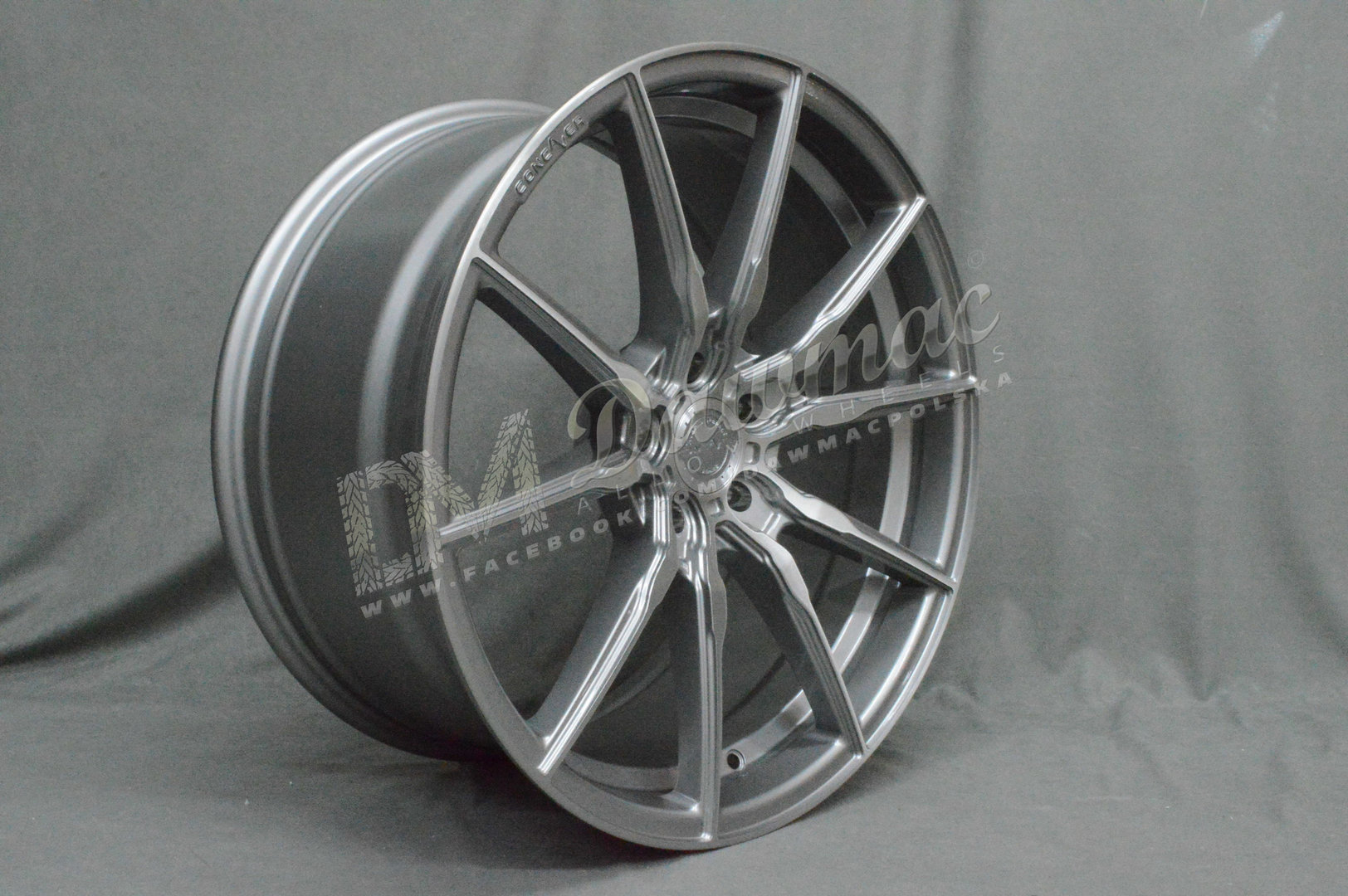 Concaver CVR4 21" 9.5J ET0-ET58 + 11J ET11-ET52 BLANK Brushed Titanium - obrazek 4