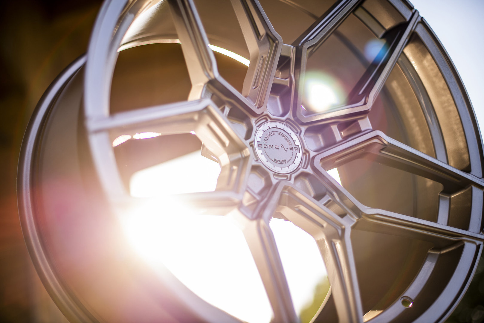 Concaver CVR5 20" 8.5J ET20-ET45 + 10.5J ET15-ET45 BLANK Brushed Titanium - obrazek 6