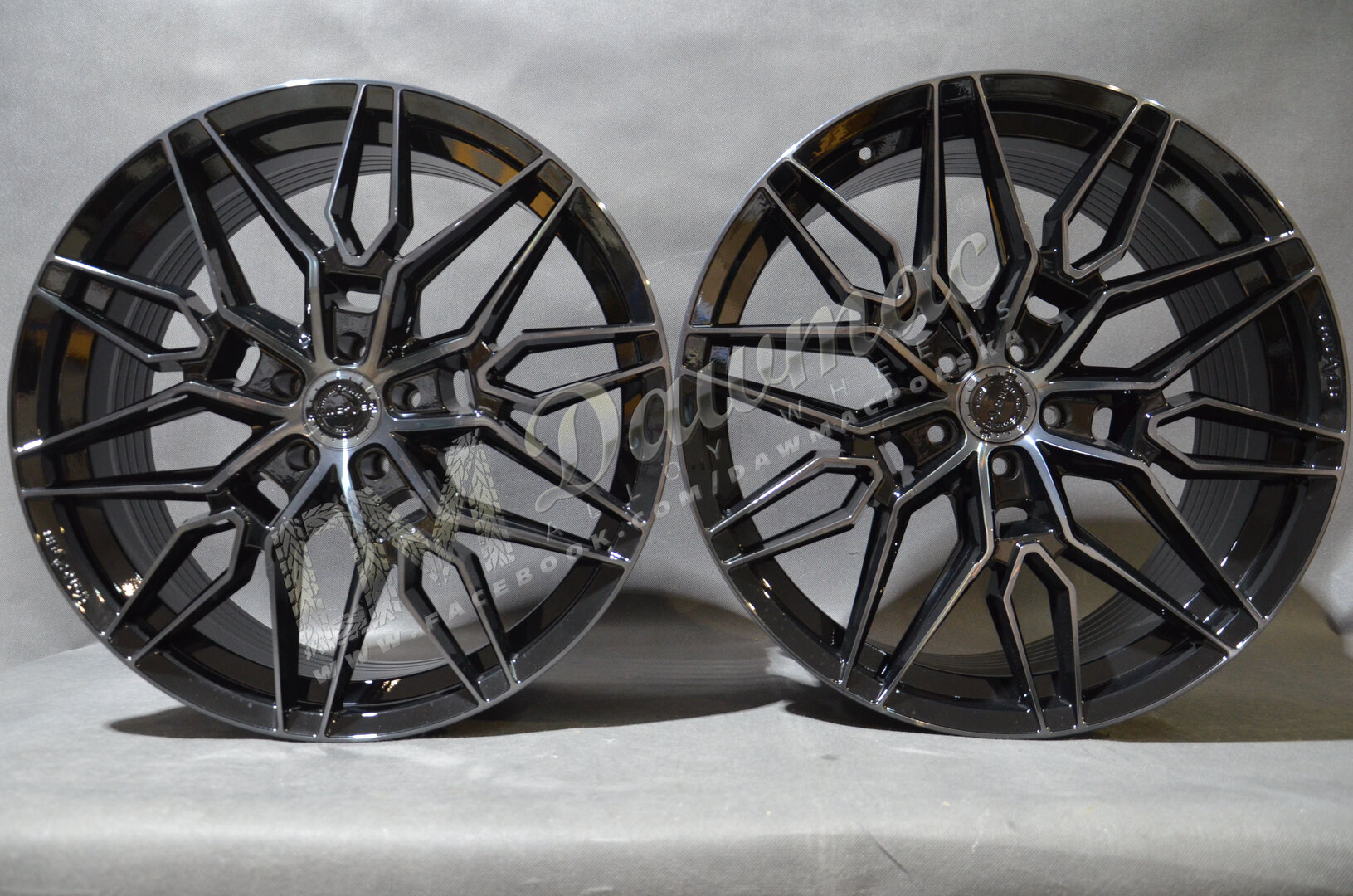 Concaver CVR6 22" 9J ET10-ET52 + 10.5J ET10-ET46 BLANK Double Tinted Black - obrazek 2