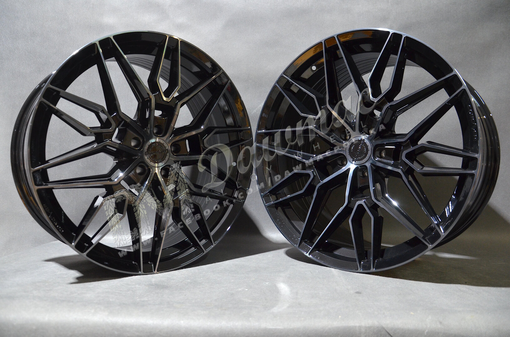 Concaver CVR6 22" 9J ET10-ET52 + 10J ET20-ET64 BLANK Double Tinted Black - obrazek 3