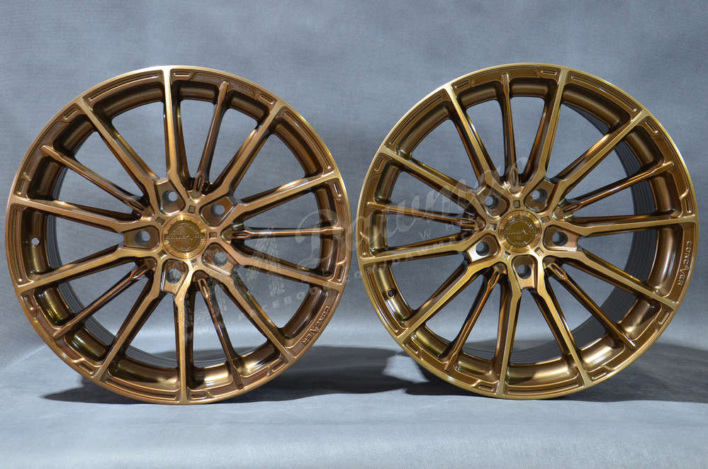 Concaver CVR7 19" 8J ET20-ET40 + 19" 10J ET20-ET51 BLANK Brushed Bronze