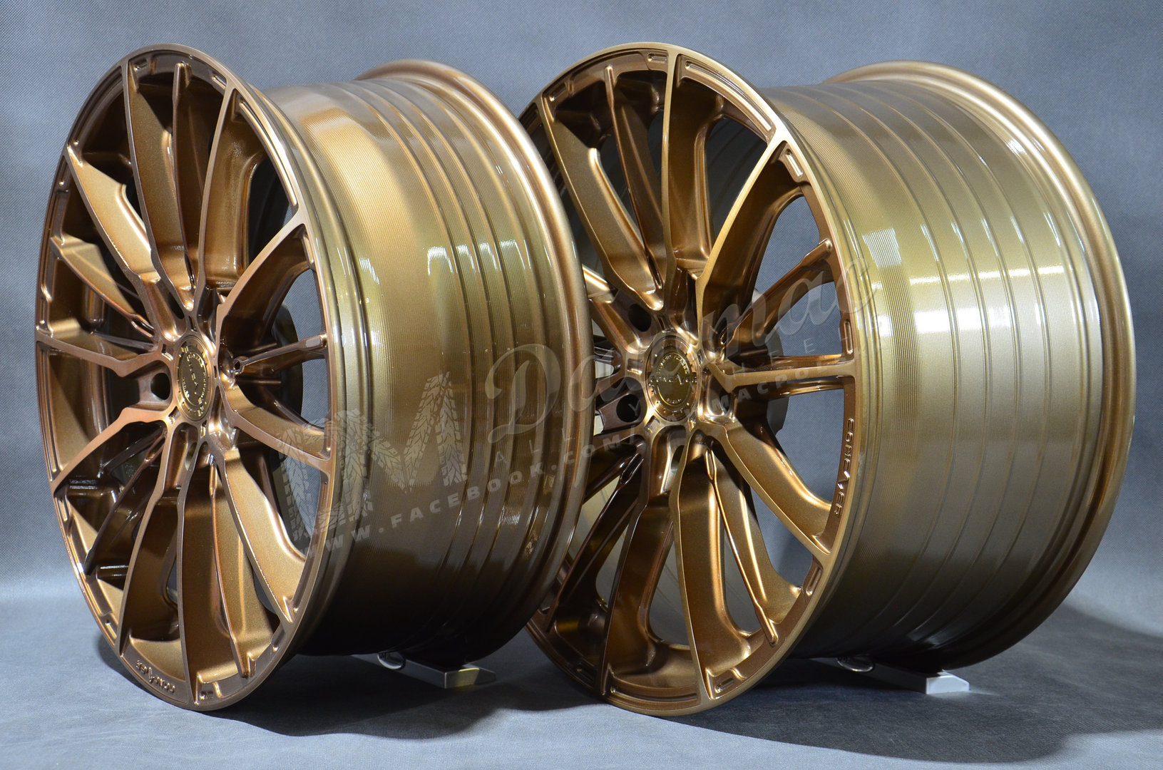 Concaver CVR7 19" 8J ET20-ET40 + 19" 10J ET20-ET51 BLANK Brushed Bronze - obrazek 4