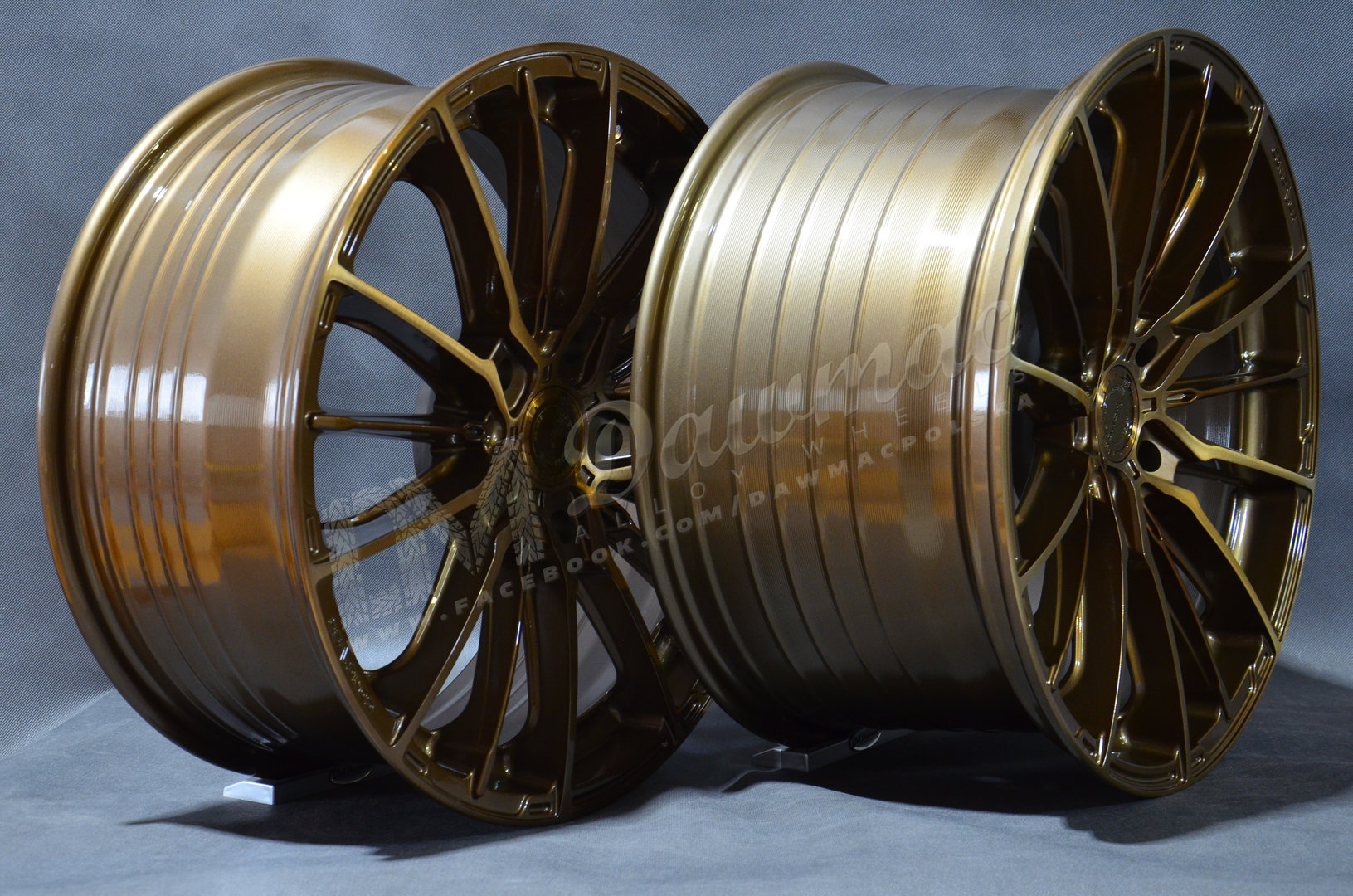 Concaver CVR7 19" 8J ET20-ET40 + 19" 10J ET20-ET51 BLANK Brushed Bronze - obrazek 5