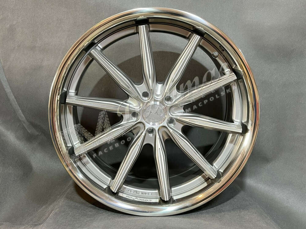 Concaver CVR8 20" 10.5J ET10-53 BLANK Brushed Titanium