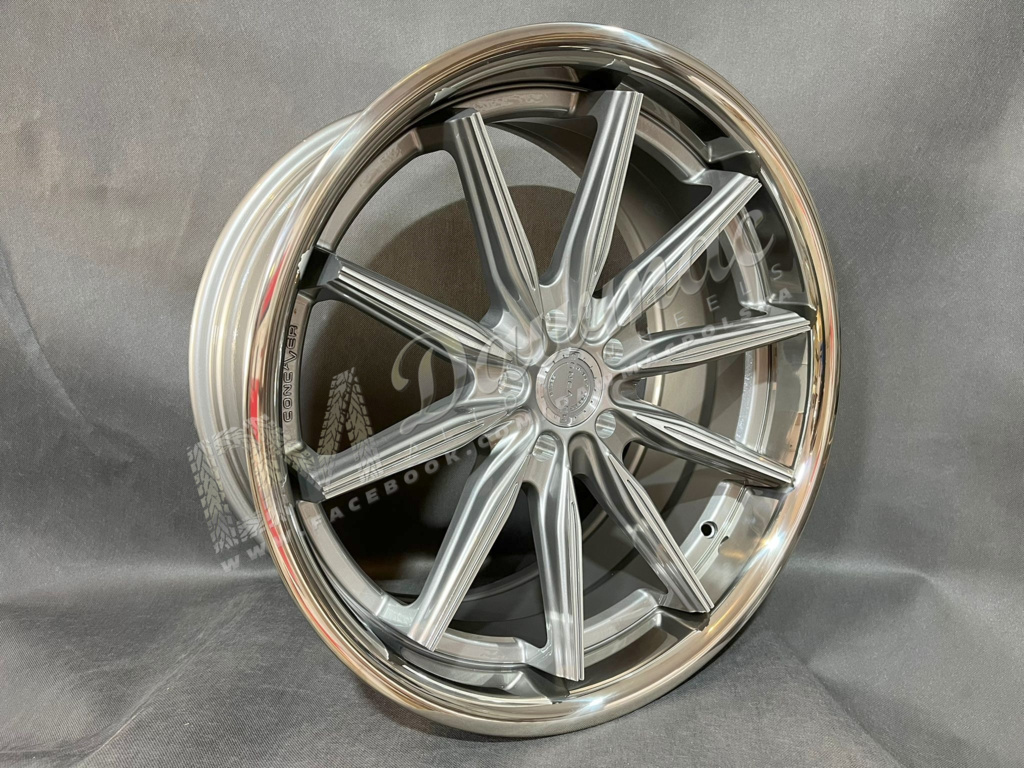 Concaver CVR8 20" 10J ET10-47 BLANK Brushed Titanium - obrazek 3