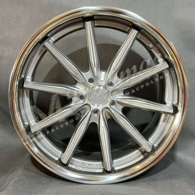Concaver CVR8 20" 9.5J ET10-41 BLANK Brushed Titanium