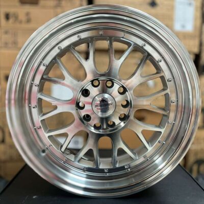Forzza Spot 17" 7.5J ET40 5x112. 5x120 Silver Face Machined