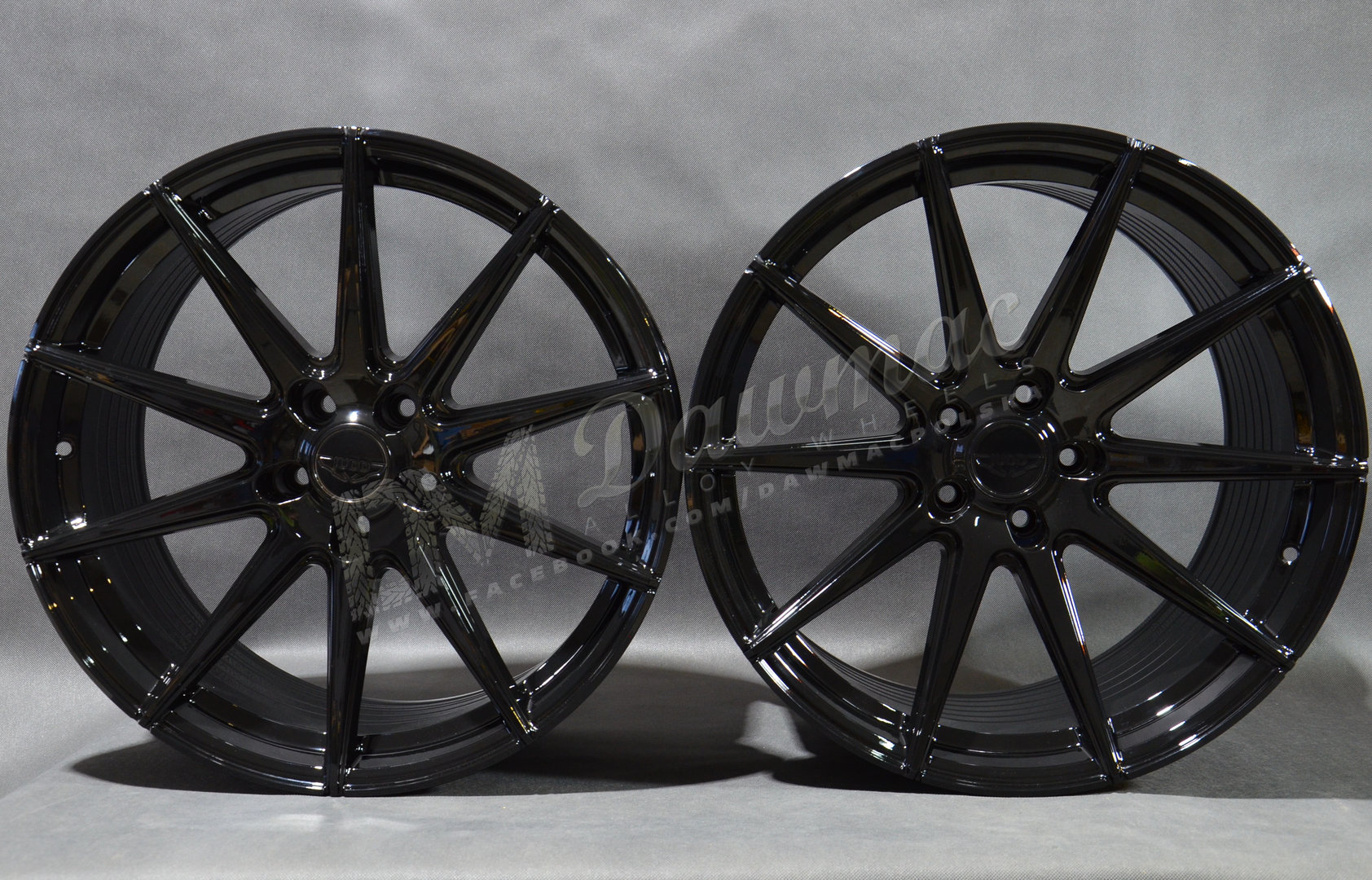 JUDD T311R 20" 9J ET25-45 + 10,5J ET20-ET45 5x100-5x130 Gloss Black - obrazek 2