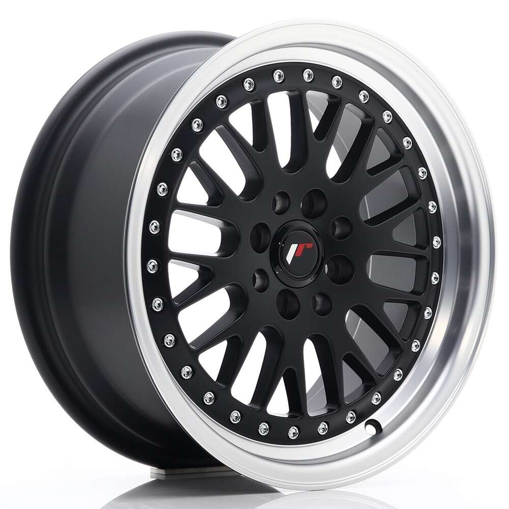 Japan Racing JR10 16" 8J ET20 4x100/4x108 Matt Black w/ Machined Lip