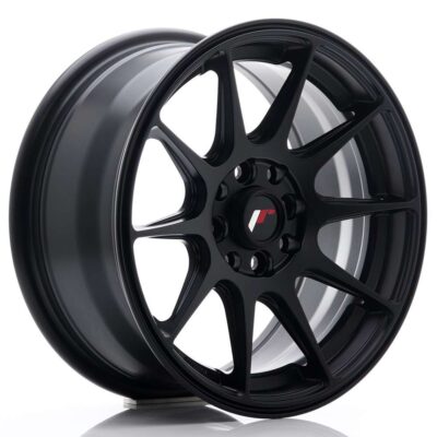 Japan Racing JR11 15" 7J ET30 + 8J ET25 4x100/4x108 Flat Black