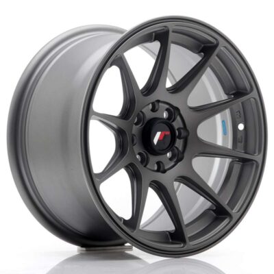 Japan Racing JR11 15" 8J ET25 4x100/4x108 Matt Gun Metal