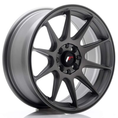 Japan Racing JR11 16" 7J ET30 + 8J ET25 4x100/4x114,3 Matt Gun Metal