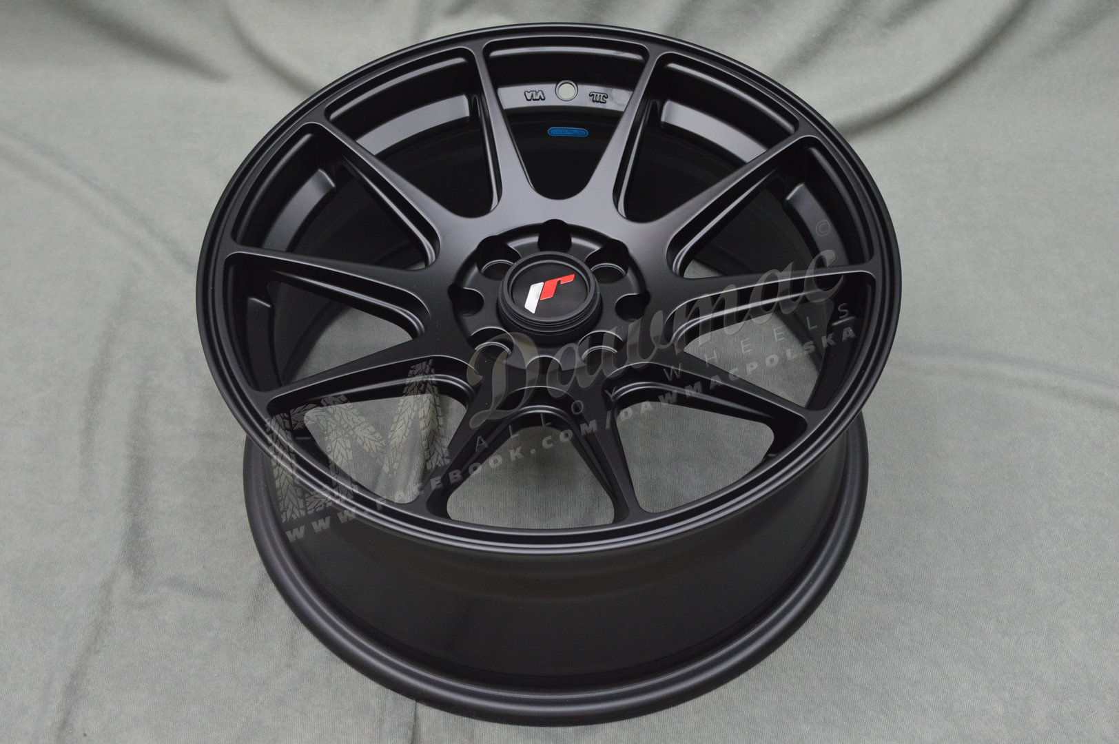 Japan Racing JR11 17" 7,25J ET35 5x100/5x108 Matt Black - obrazek 5
