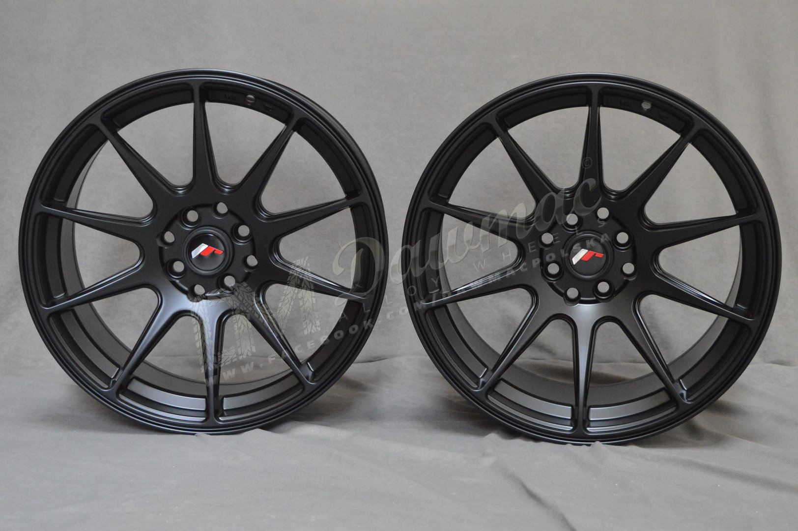 Japan Racing JR11 17" 8,25J ET35 4x100/4x114,3 Matt Black - obrazek 2