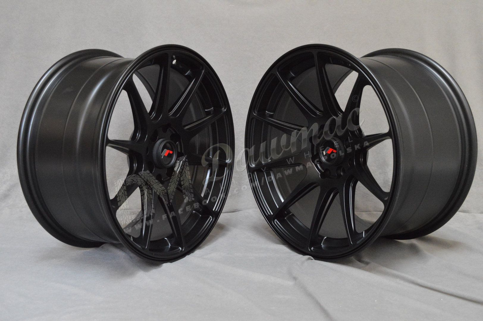 Japan Racing JR11 17" 8,25J ET35 5x100/5x114,3 Matt Black - obrazek 3