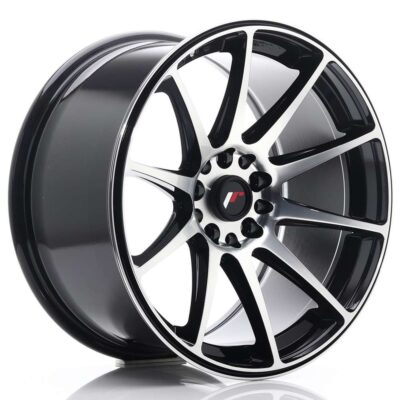 Japan Racing JR11 18" 9,5J ET22 5x114,3/5x120 Black Machined