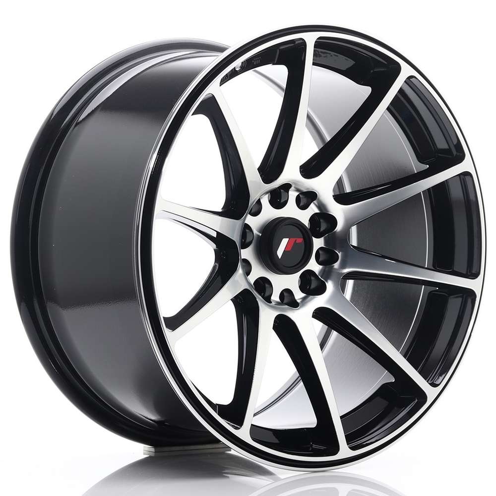Japan Racing JR11 18" 9,5J ET22 5x114,3/5x120 Black Machined