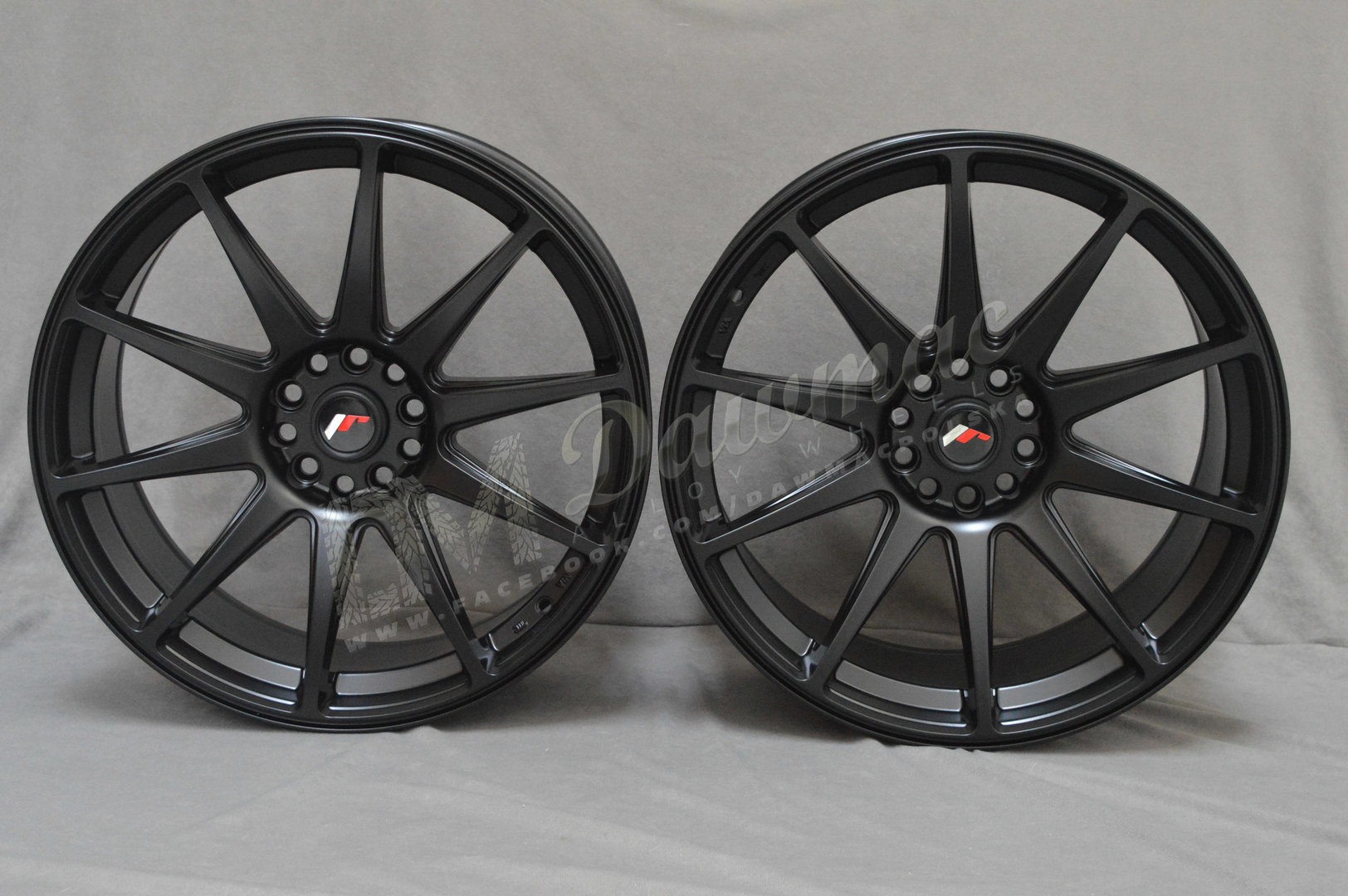 Japan Racing JR11 19" 9,5J ET35 5x112/5x114,3 Matt Black - obrazek 2