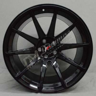 Japan Racing JR11 20" 12J ET20-ET42 BLANK Glossy Black
