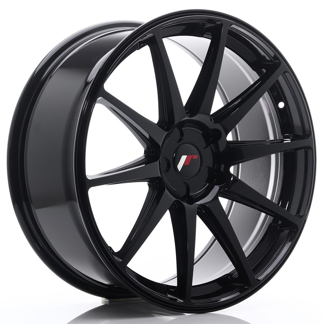 Japan Racing JR11 20" 8,5J ET20-ET35 + 12J ET20-ET42 BLANK Glossy Black - obrazek 2