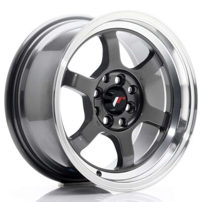 Japan Racing JR12 15" 7,5J ET26 + 8,5J ET13 4x100/4x114,3 Gun Metal