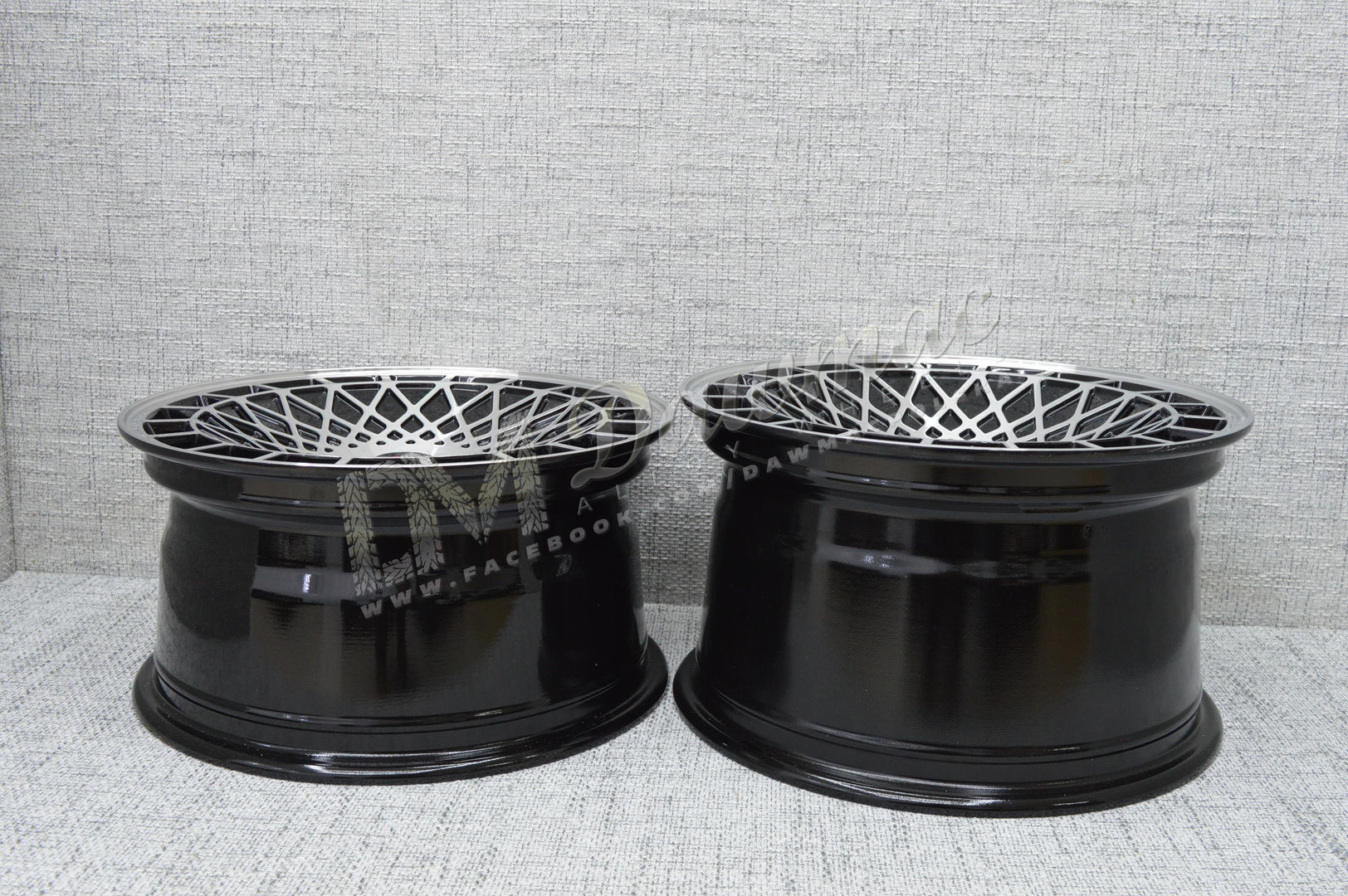 Japan Racing JR14 16" 8J ET15 4x100 Gloss Black Machined Face - obrazek 8