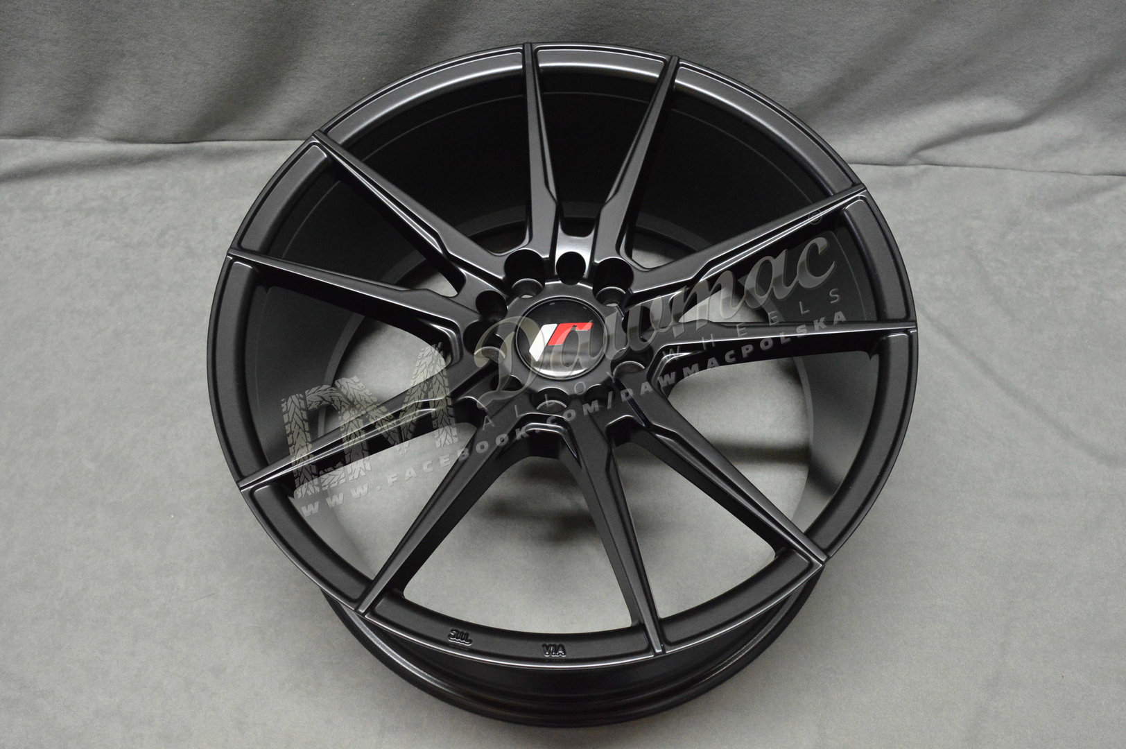 Japan Racing JR21 17" 7J ET25-ET40 + 9J ET25-ET35 BLANK Matt Black - obrazek 5