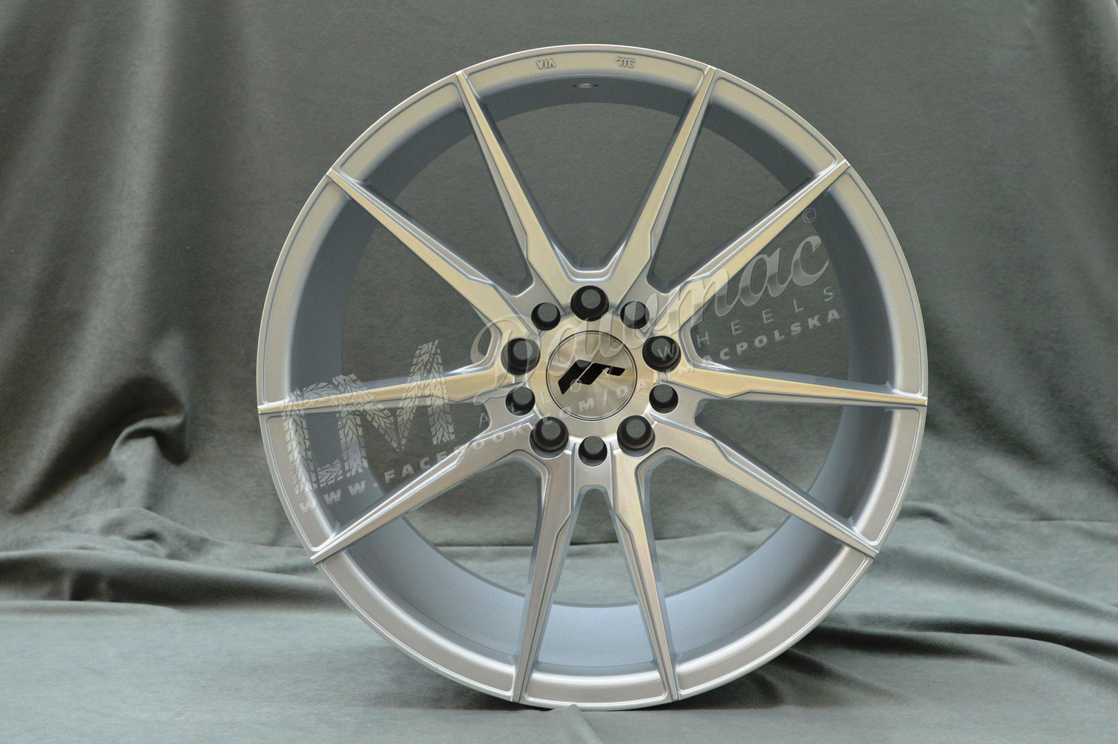 Japan Racing JR21 17" 8J ET35 + 9J ET25-ET35 BLANK Silver Machined Face - obrazek 2