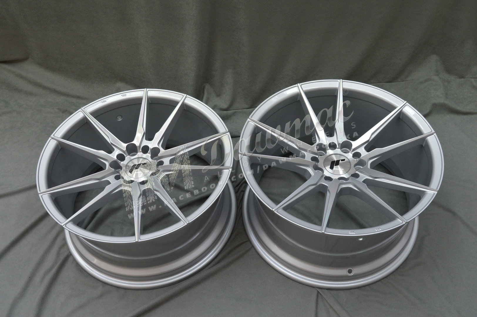 Japan Racing JR21 19" 10J ET20-ET51 BLANK Silver Machined Face - obrazek 6