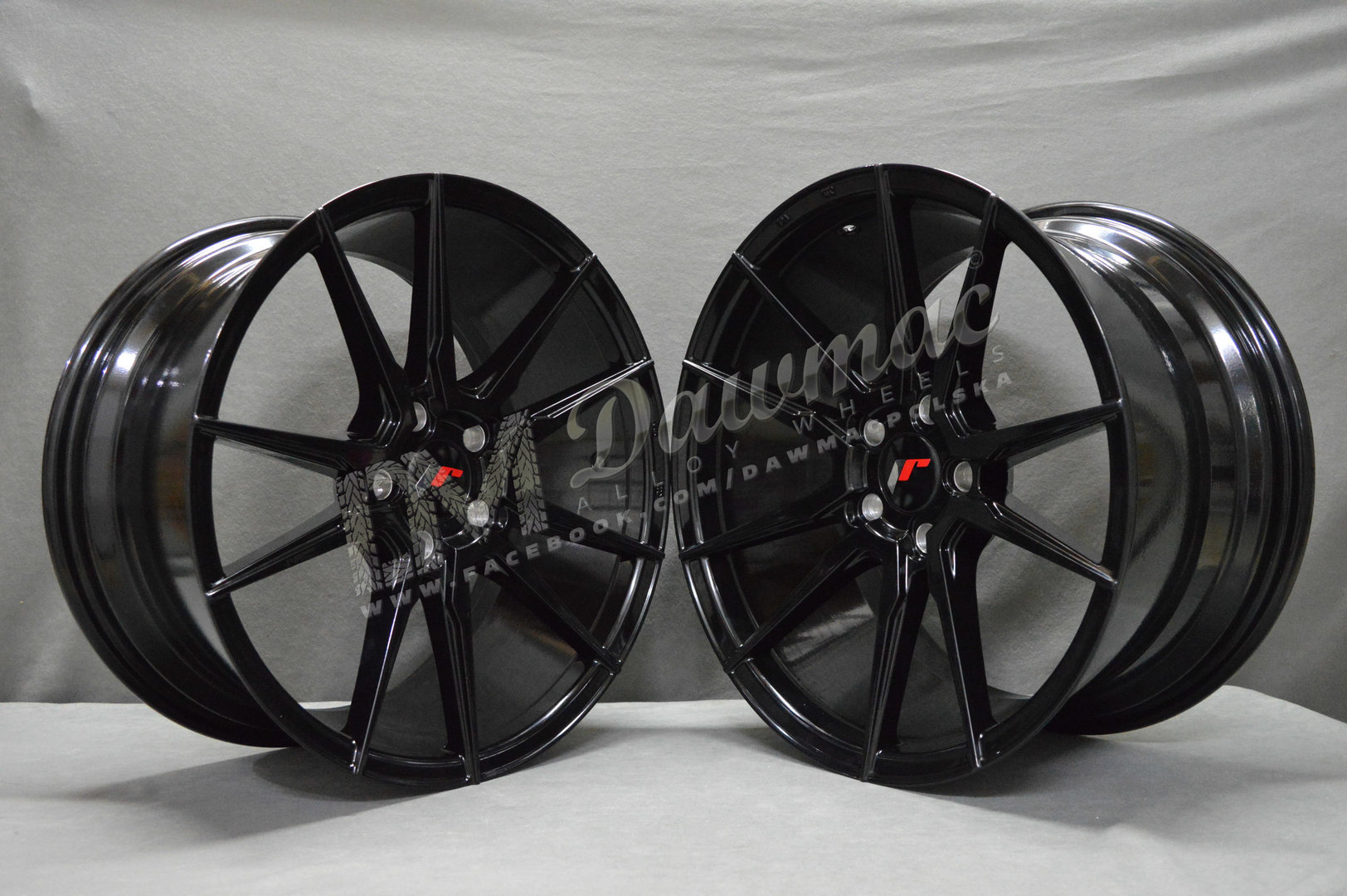 Japan Racing JR21 19" 8,5J ET20-ET43 + 11J ET15-ET30 BLANK Gloss Black - obrazek 3