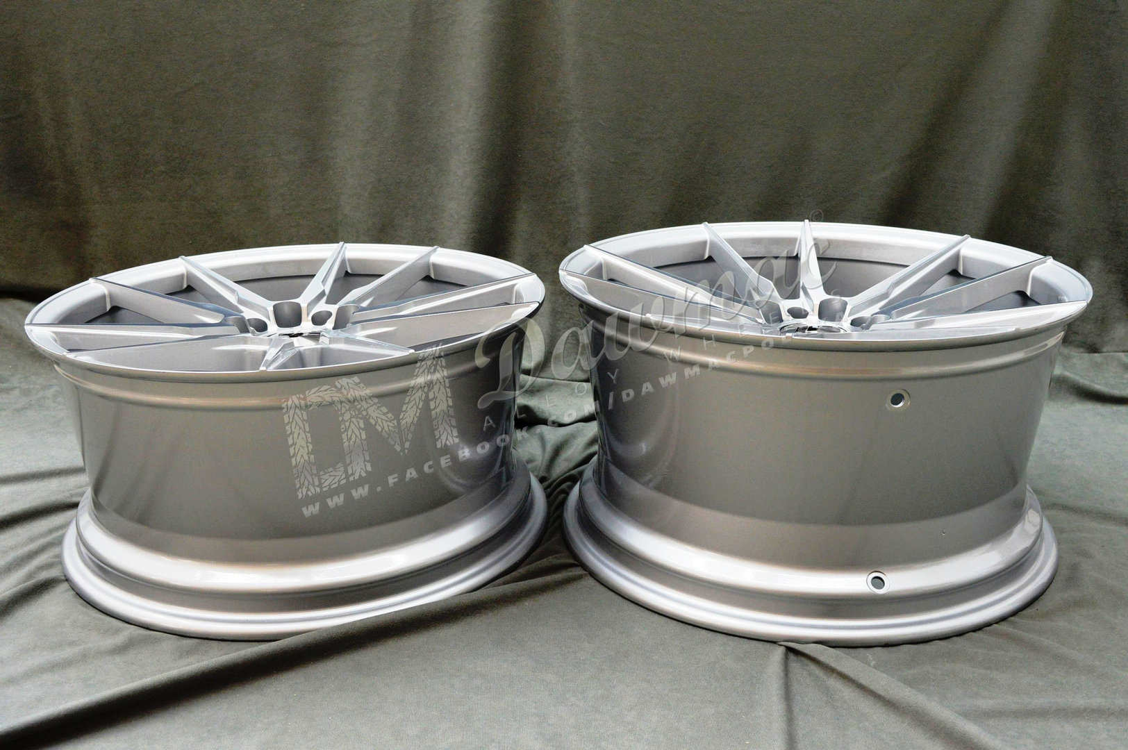 Japan Racing JR21 19" 8,5J ET20-ET43 + 11J ET15-ET30 BLANK Silver Machined Face - obrazek 7