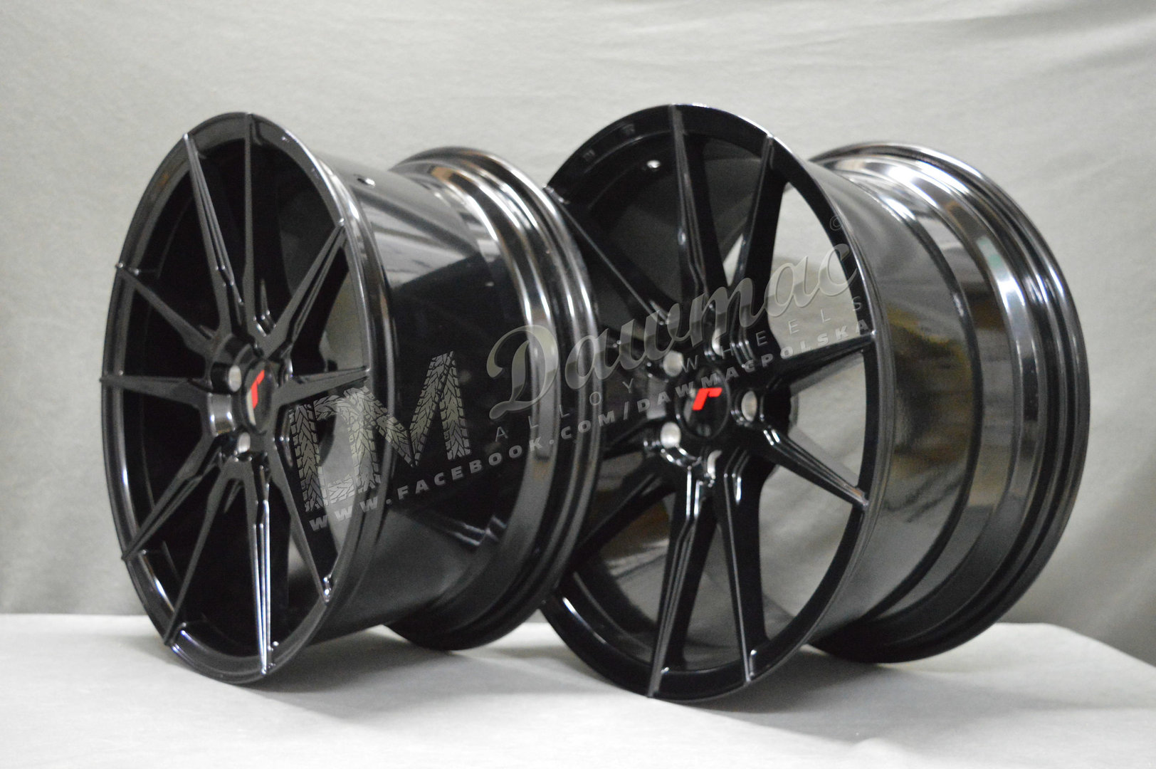 Japan Racing JR21 19" 9,5J ET20-ET40 + 11J ET15-ET30 BLANK Gloss Black - obrazek 4