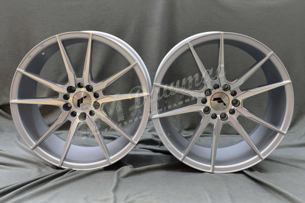 Japan Racing JR21 19" 9,5J ET20-ET40 + 11J ET15-ET30 BLANK Silver Machined Face