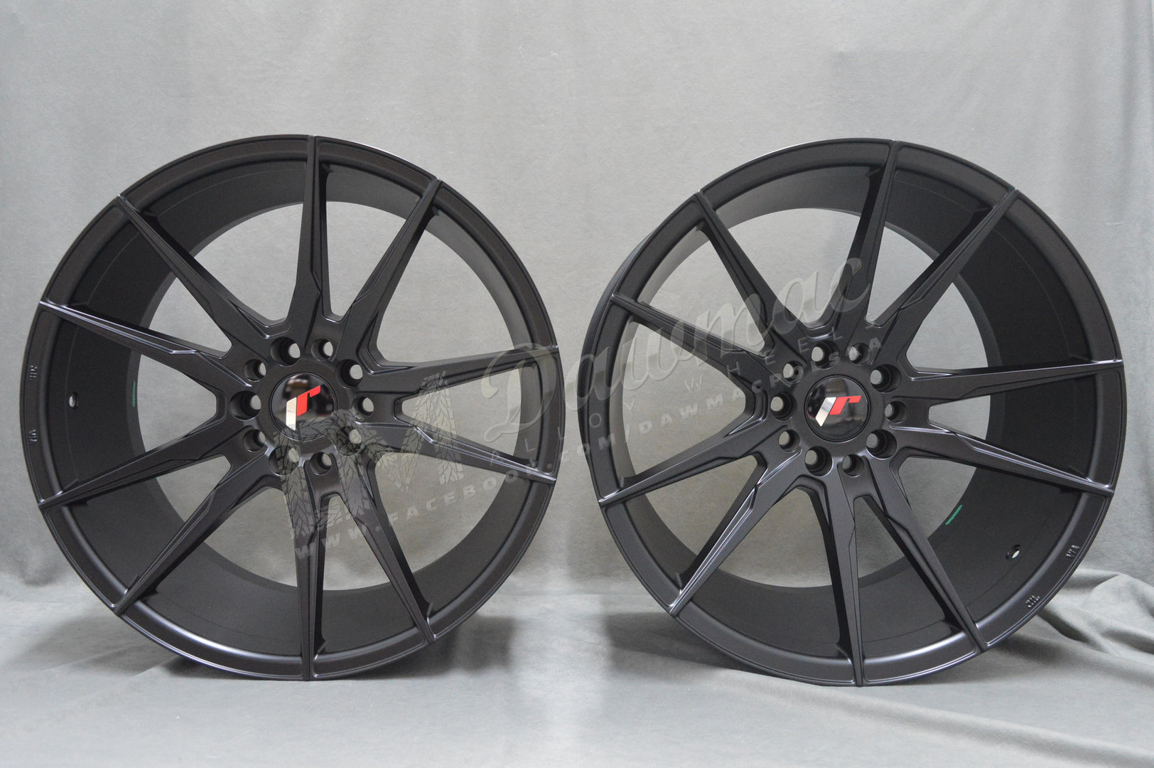 Japan Racing JR21 20" 10J ET20-ET40 + 11J ET30-ET50 BLANK Matt Black - obrazek 2