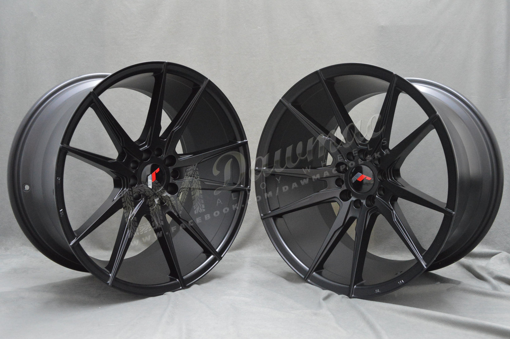 Japan Racing JR21 20" 10J ET20-ET40 + 11J ET30-ET50 BLANK Matt Black - obrazek 3