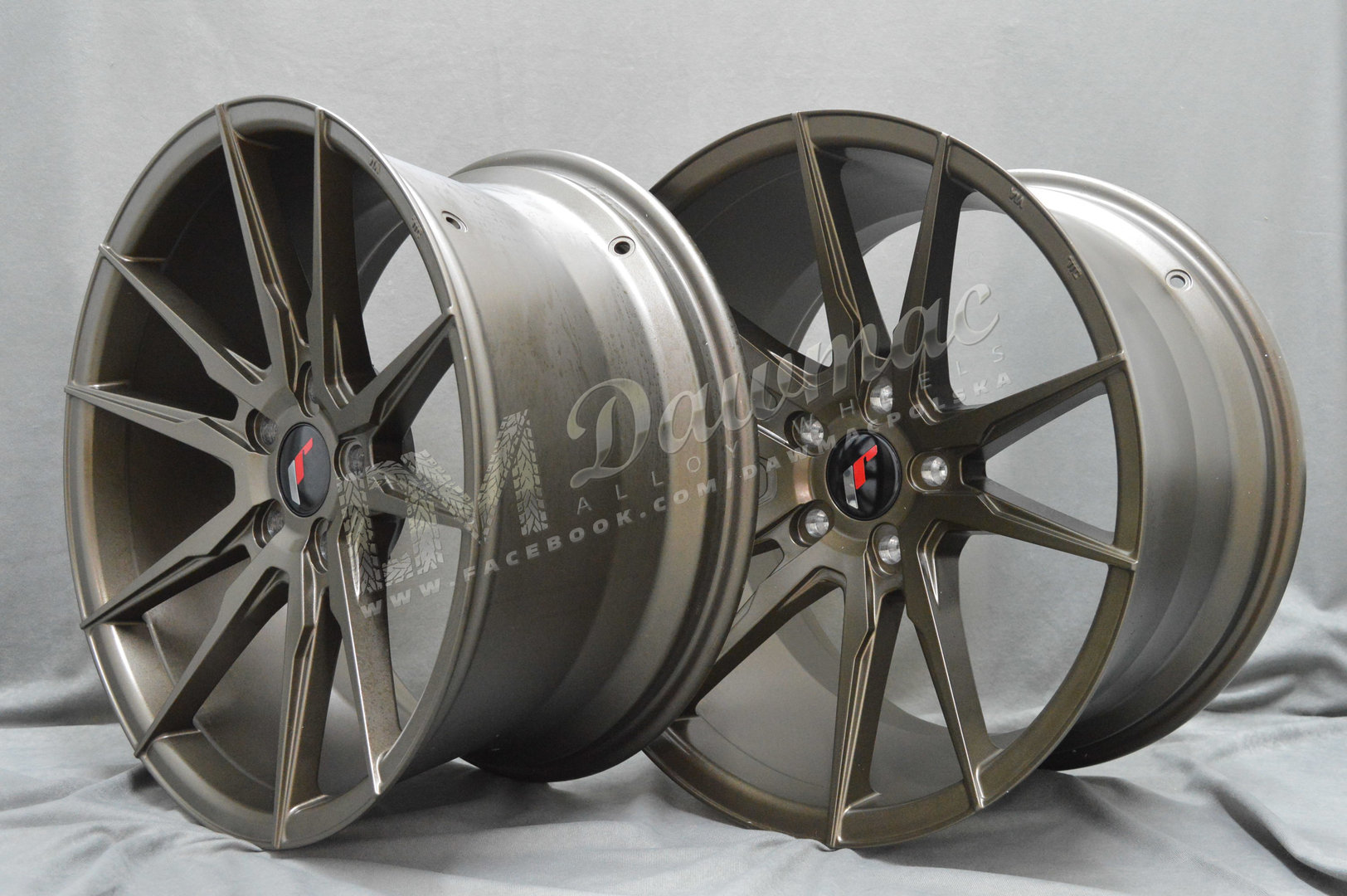 Japan Racing JR21 20" 10J ET20-ET48 + 11J ET30-ET50 BLANK Matt Bronze - obrazek 4