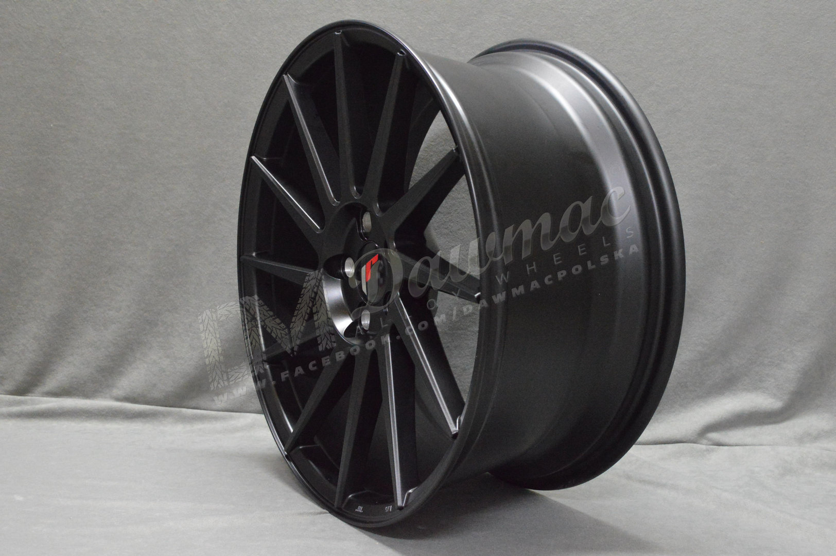 Japan Racing JR22 17" 7J ET35-ET40 + 8J ET25-ET35 BLANK Matt Black - obrazek 3