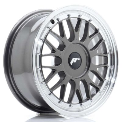 Japan Racing JR23 16" 7J ET20-ET45 + 8J ET20-ET45 BLANK Hyper Gray w/ Machined Lip
